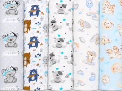 Babymam pieluszki flanelowe kolorowe pieluchy premium 5szt