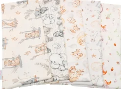 Babymam pieluszki flanelowe kolorowe pieluchy premium 5szt