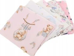 Babymam pieluszki flanelowe kolorowe pieluchy premium 5szt
