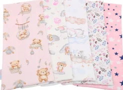 Babymam pieluszki flanelowe kolorowe pieluchy premium 5szt