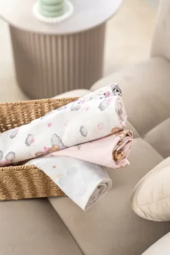 Babymam pieluszki flanelowe kolorowe pieluchy premium 5szt