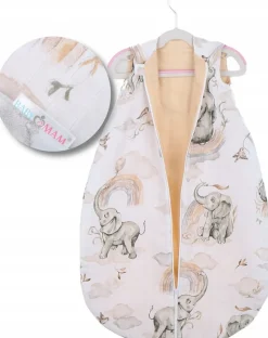 Babymam śpiworek do spania muślinowy regulowany niemowlęcy muślin light