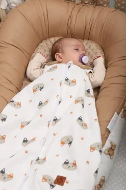 Babymam śpiworek do spania muślinowy regulowany niemowlęcy double light