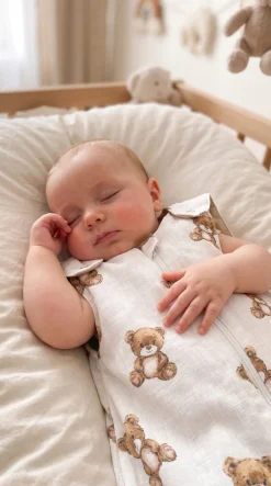 Babymam śpiworek do spania muślinowy regulowany niemowlęcy muślin light