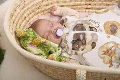 Babymam śpiworek do spania muślinowy regulowany niemowlęcy muślin light