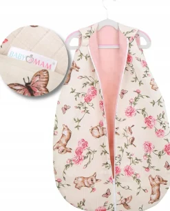 Babymam śpiworek do spania muślinowy regulowany niemowlęcy muślin light