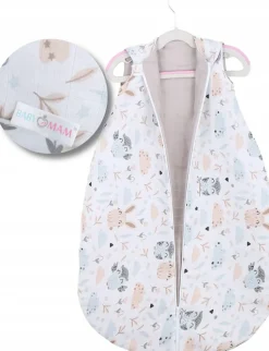 Babymam śpiworek do spania muślinowy regulowany niemowlęcy muślin light