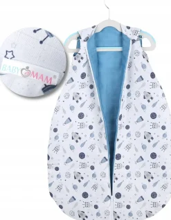 Babymam śpiworek do spania muślinowy regulowany niemowlęcy muślin light