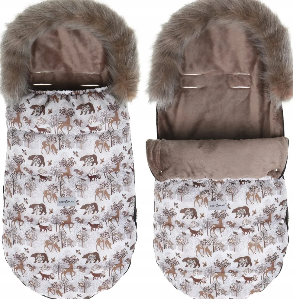 Babymam śpiworek do wózka sanek na zimę maxi 114cm
