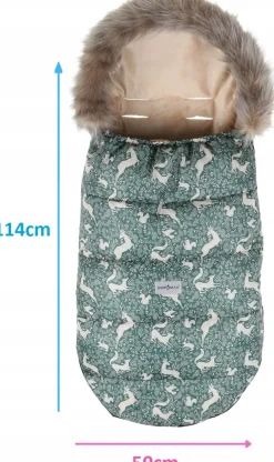 Babymam śpiworek do wózka sanek na zimę maxi 114cm