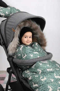 Babymam śpiworek do wózka sanek na zimę maxi 114cm