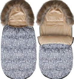 Babymam śpiworek do wózka sanek na zimę maxi 114cm