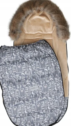 Babymam śpiworek do wózka sanek na zimę maxi 114cm