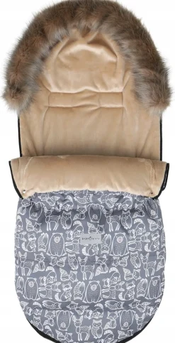 Babymam śpiworek do wózka sanek na zimę maxi 114cm