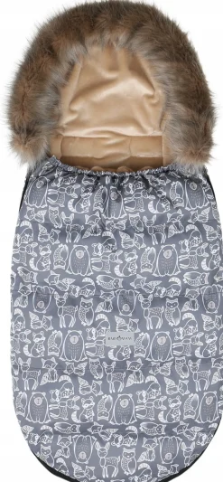 Babymam śpiworek do wózka sanek na zimę maxi 114cm
