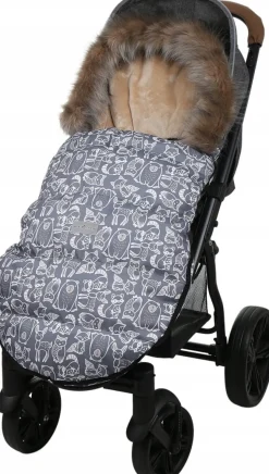 Babymam śpiworek do wózka sanek na zimę maxi 114cm