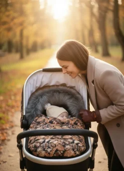 Babymam śpiworek do wózka sanek gondoli premium