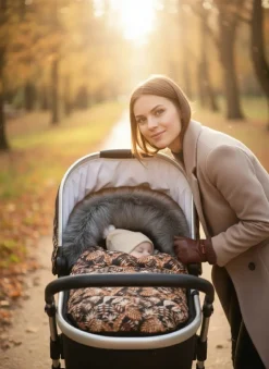 Babymam śpiworek do wózka sanek gondoli premium