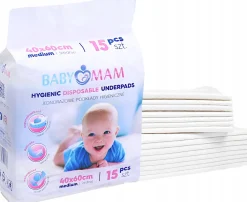 Babymam podkład jednorazowy 40x60 przewijak 15szt