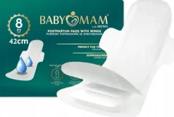 Babymam podpaski poporodowe ze skrzydełkami na noc podkłady 8szt