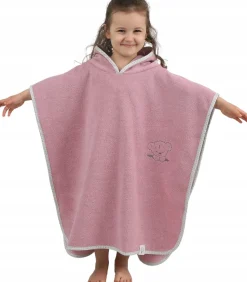 Babymam poncho kąpielowe okrycie z kapturem duże