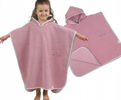 Babymam poncho kąpielowe okrycie z kapturem duże