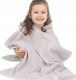 Babymam poncho kąpielowe okrycie z kapturem duże