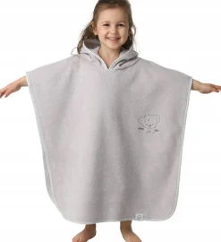 Babymam poncho kąpielowe okrycie z kapturem duże