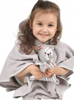 Babymam poncho kąpielowe okrycie z kapturem duże
