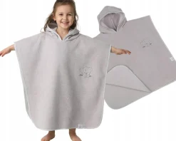 Babymam poncho kąpielowe okrycie z kapturem duże