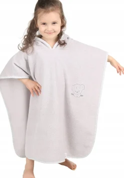 Babymam poncho kąpielowe okrycie z kapturem duże