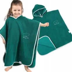 Babymam poncho kąpielowe okrycie z kapturem duże