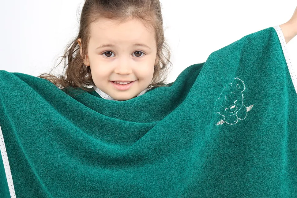 Babymam poncho kąpielowe okrycie z kapturem duże
