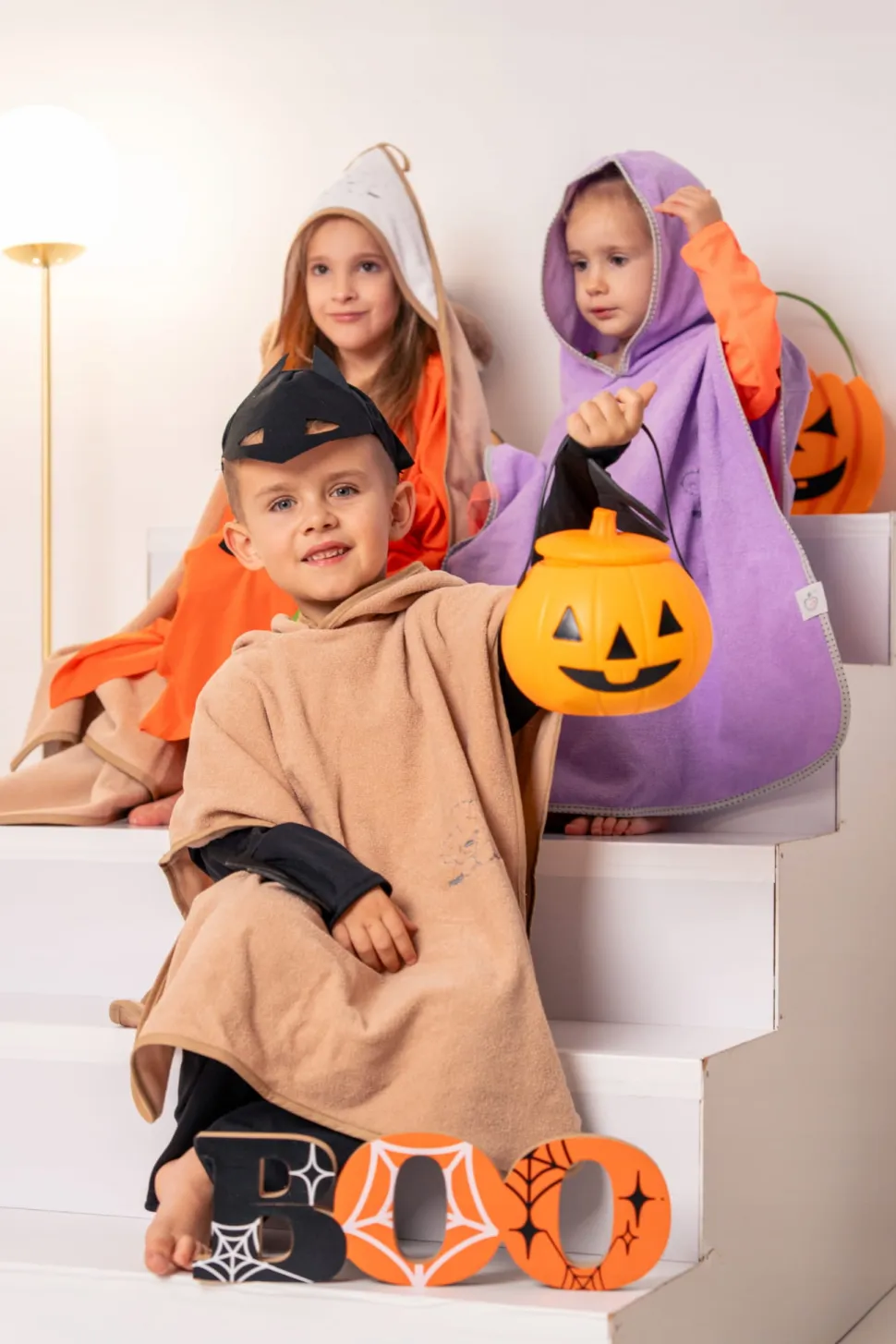 Babymam poncho kąpielowe okrycie z kapturem duże