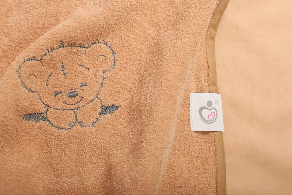 Babymam poncho kąpielowe okrycie z kapturem duże