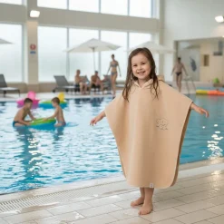 Babymam poncho kąpielowe okrycie z kapturem duże