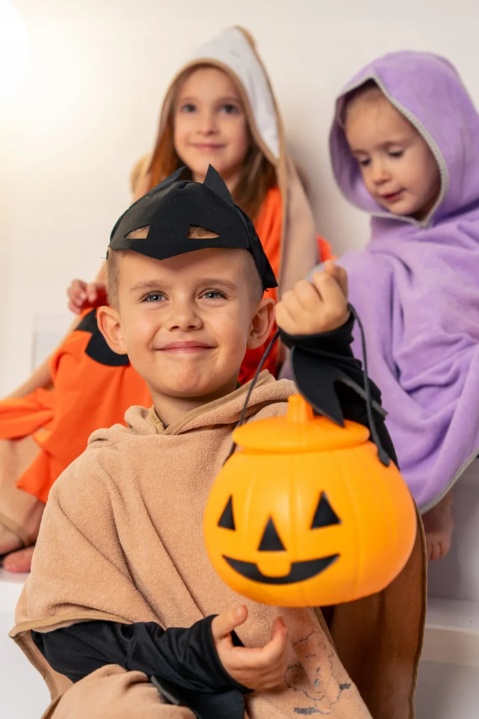 Babymam poncho kąpielowe okrycie z kapturem duże