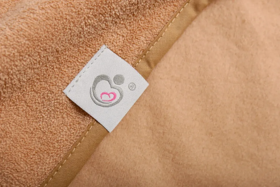 Babymam poncho kąpielowe okrycie z kapturem duże