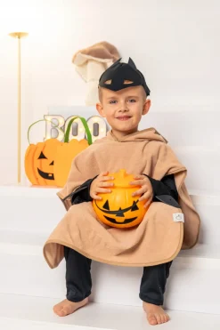 Babymam poncho kąpielowe okrycie z kapturem duże