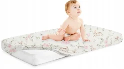 Babymam prześcieradło do kołyski 90x40 cm z gumką 100% bawełna