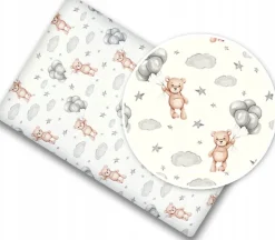 Babymam prześcieradło do kołyski 90x40 cm z gumką 100% bawełna