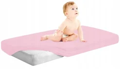Babymam prześcieradło jersey z gumką do łóżeczka 140x70