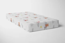 Babymam prześcieradło z gumką 90x200 cm bawełna 100% grube miękkie
