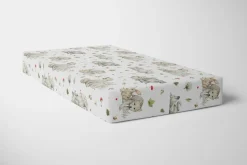 Babymam prześcieradło z gumką 90x200 cm bawełna 100% grube miękkie