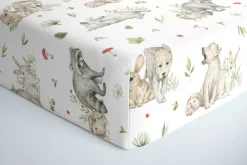 Babymam prześcieradło z gumką 90x200 cm bawełna 100% grube miękkie