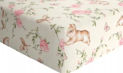 Babymam prześcieradło z gumką 90x200 cm bawełna 100% grube miękkie