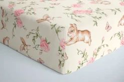 Babymam prześcieradło z gumką 90x200 cm bawełna 100% grube miękkie