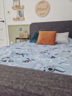 Babymam prześcieradło z gumką 90x200 cm bawełna 100% grube miękkie