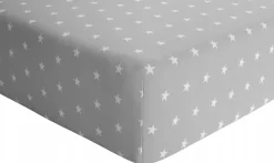 Babymam prześcieradło z gumką 90x200 cm bawełna 100% grube miękkie