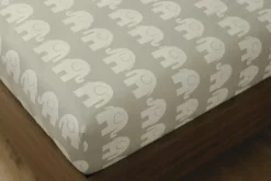 Babymam prześcieradło z gumką 90x200 cm bawełna 100% grube miękkie